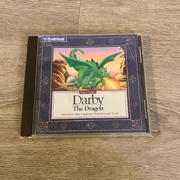 Darby the Dragon - Broderbund Graphic Adventure Game - RARE 1996 PC CD-ROM Game